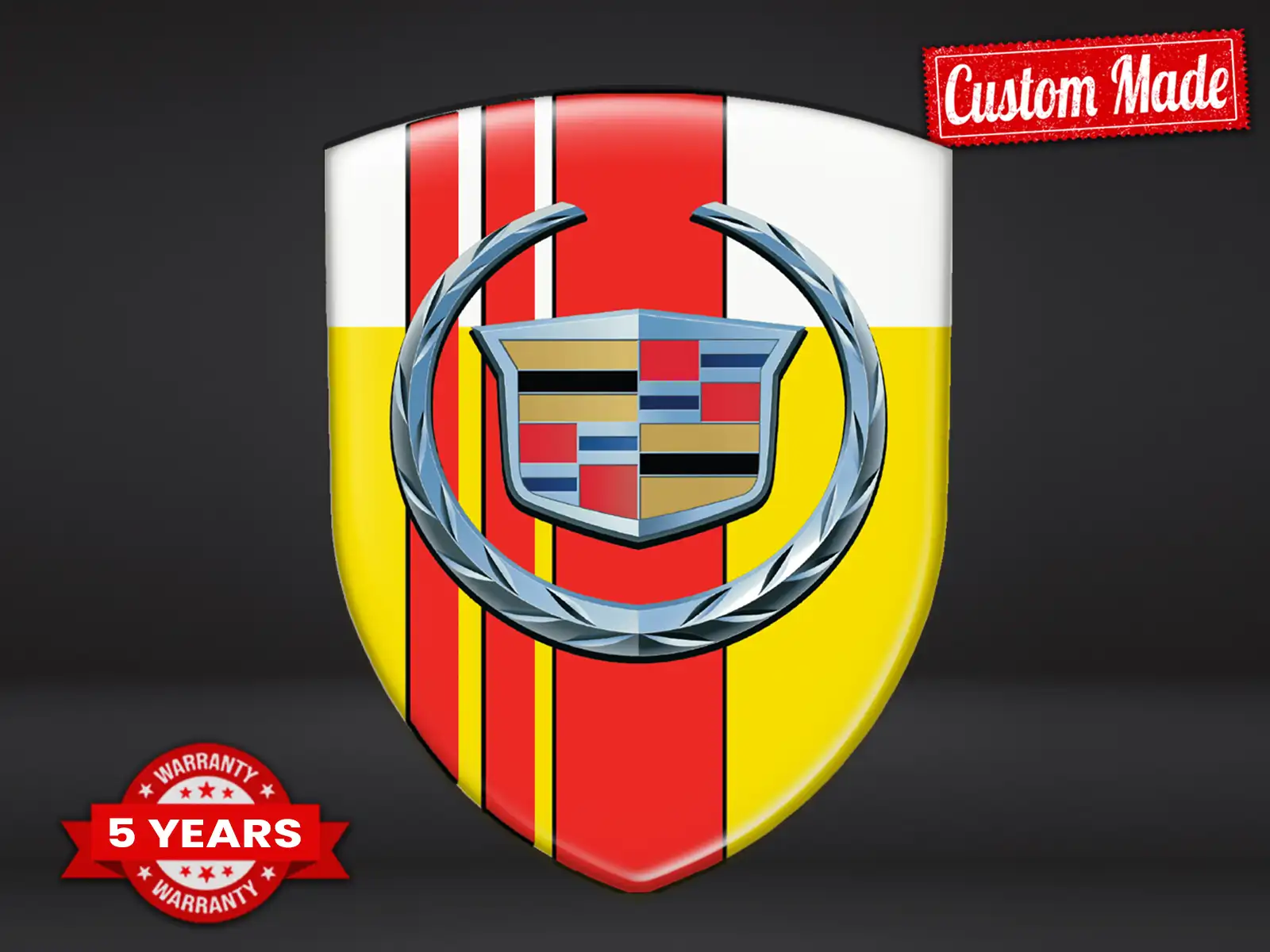 Cadillac Silikon Sticker Logo Hochwertiger Domes Stil ST